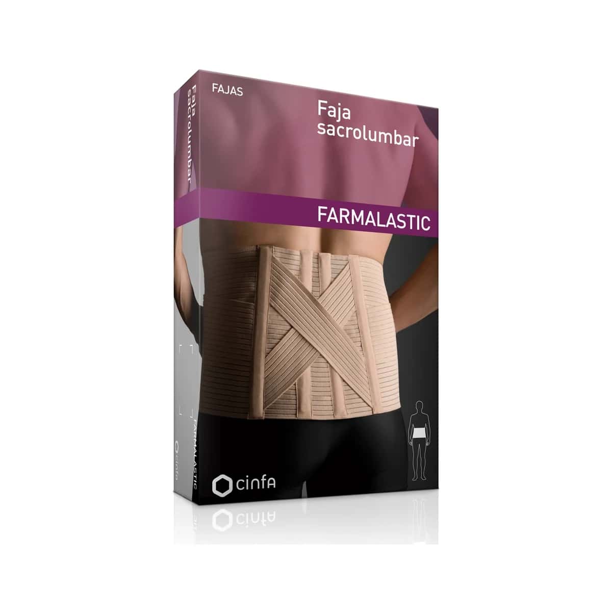Farmalastic Faja Lumbosacra Clásica Contorno Cintura 105-120 cm Talla 3 de Farmalastic