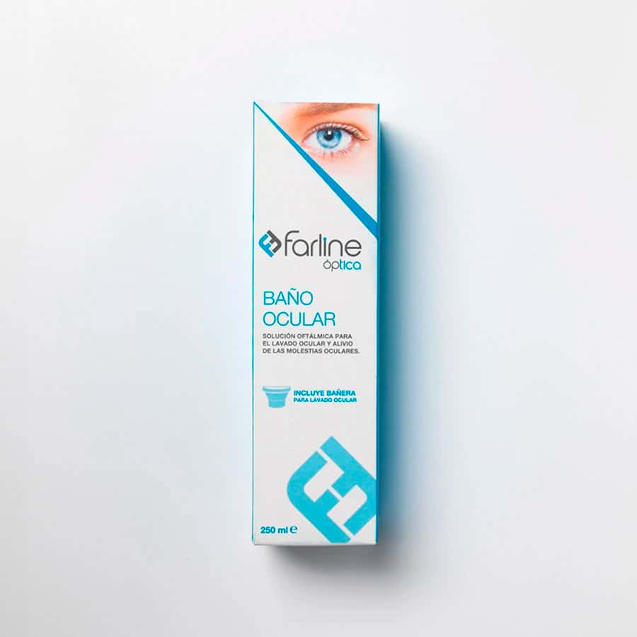 Farline Baño Ocular 250 ml + Bañera Ocular de Farline