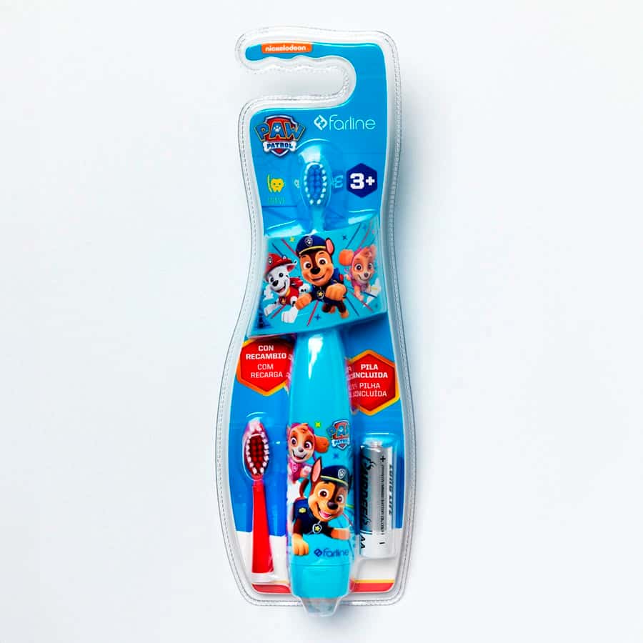 Farline Cepillo Dental Eléctrico Infantil Patrulla Canina +3 años de Farline