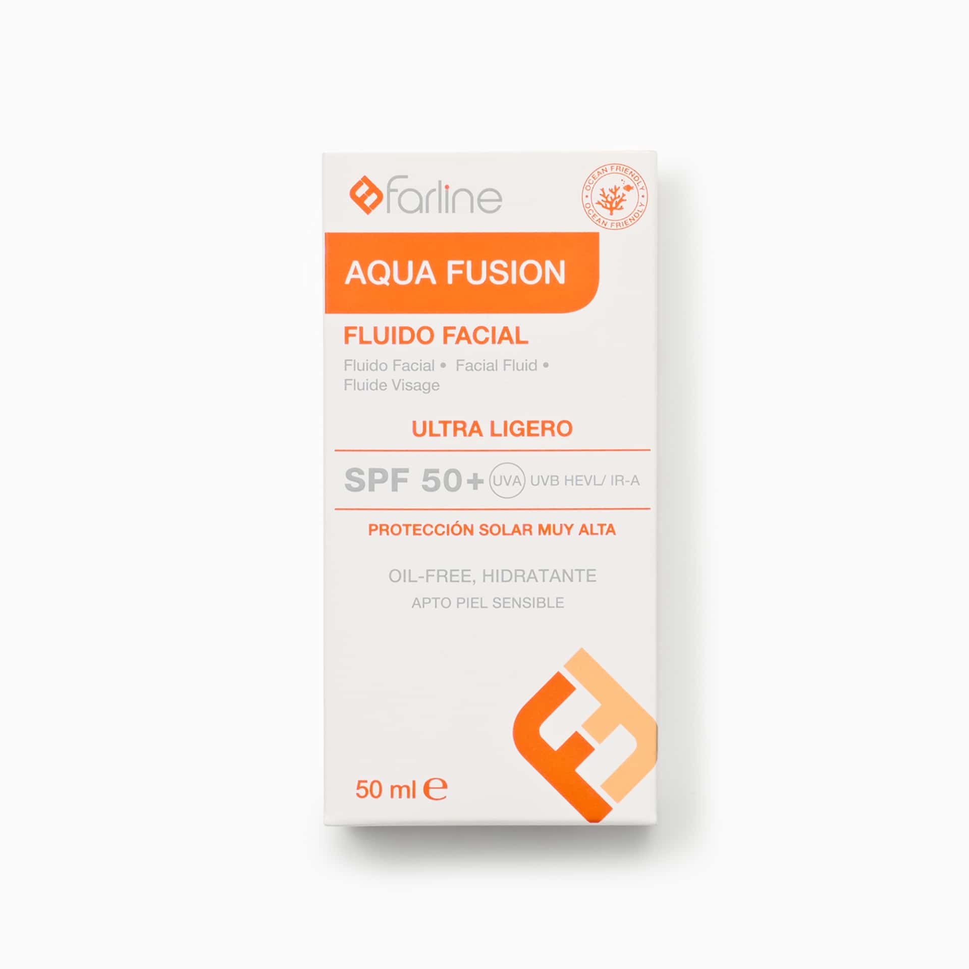 Farline Fluido Facial Aqua Fusion SPF 50+ 50 ml de Farline