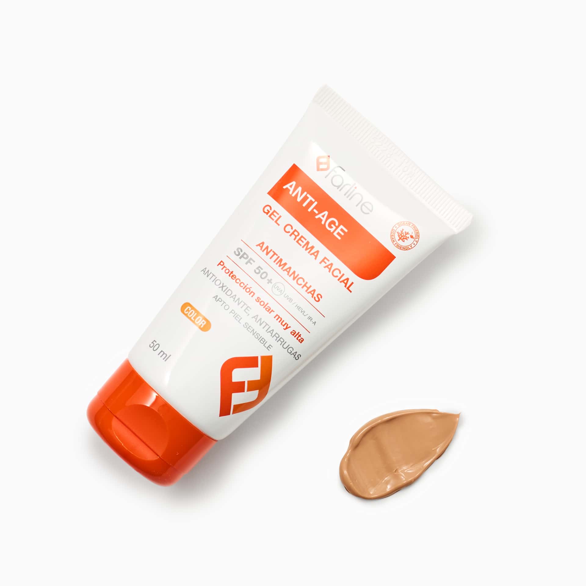 Farline Gel-Crema Facial Anti-age Control Color SPF 50+ 50 ml de Farline