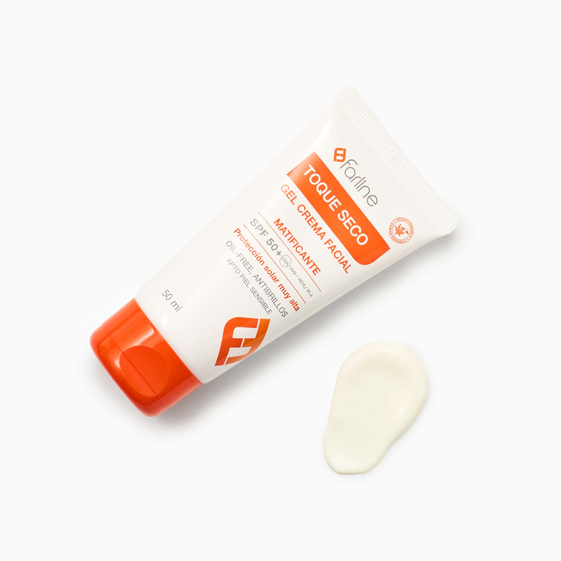 Farline Gel-Crema Facial Toque Seco SPF 50+ 50 ml de Farline