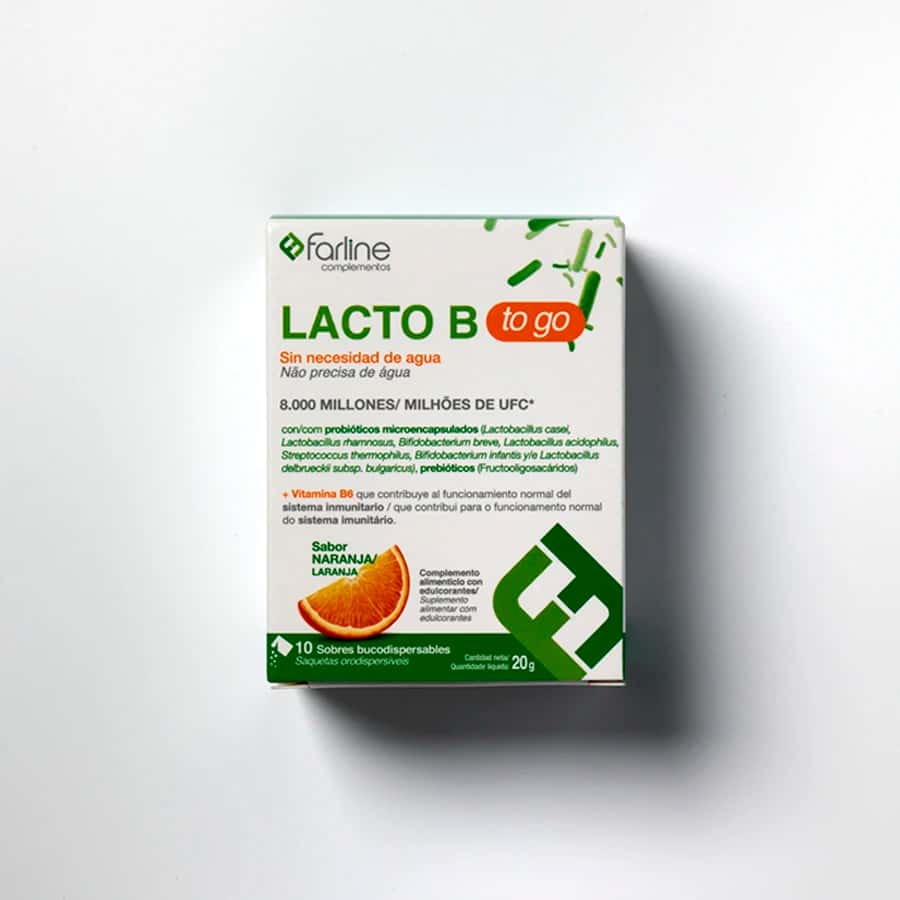 Farline Lacto B To Go 10 Sobres Bucodispersables de Farline
