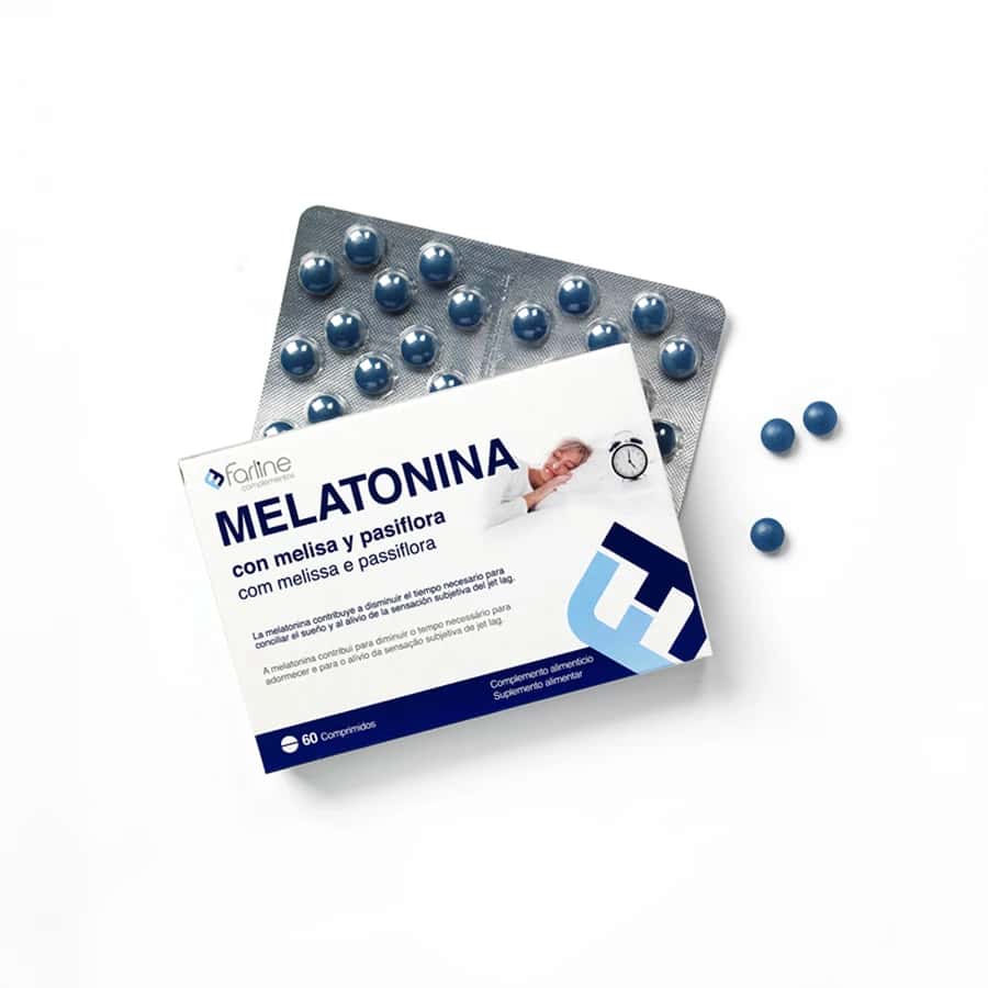 Farline Melatonina con Melisa y Pasiflora 60 Comprimidos de Farline