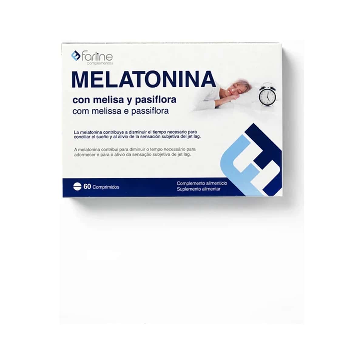 Farline Melatonina con Melisa y Pasiflora 60 Comprimidos de Farline