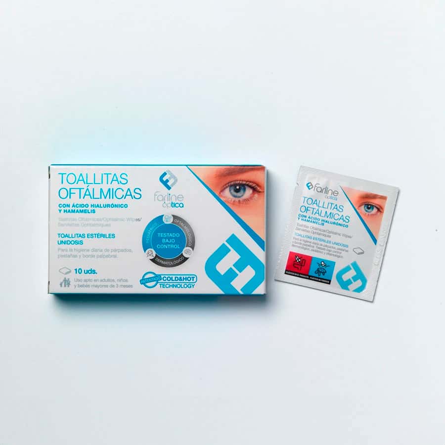 Farline Toallitas Oftálmicas AH Cold & Hot 10 Unidades de Farline