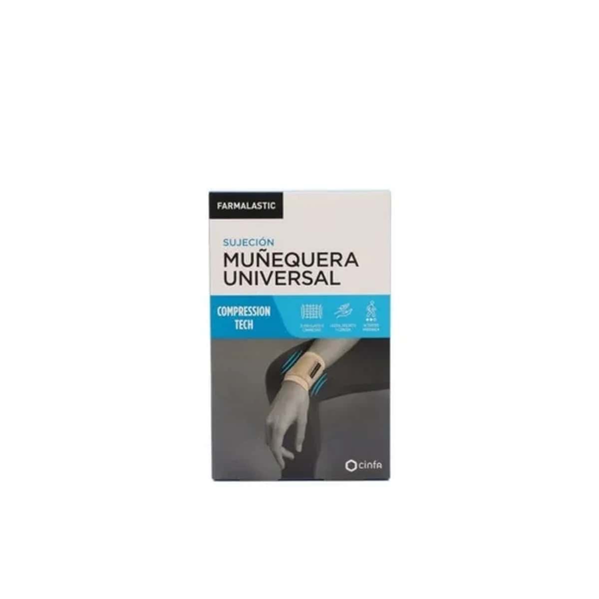 Farmalastic Muñequera Universal Velcro Talla 1 Beige de Farmalastic