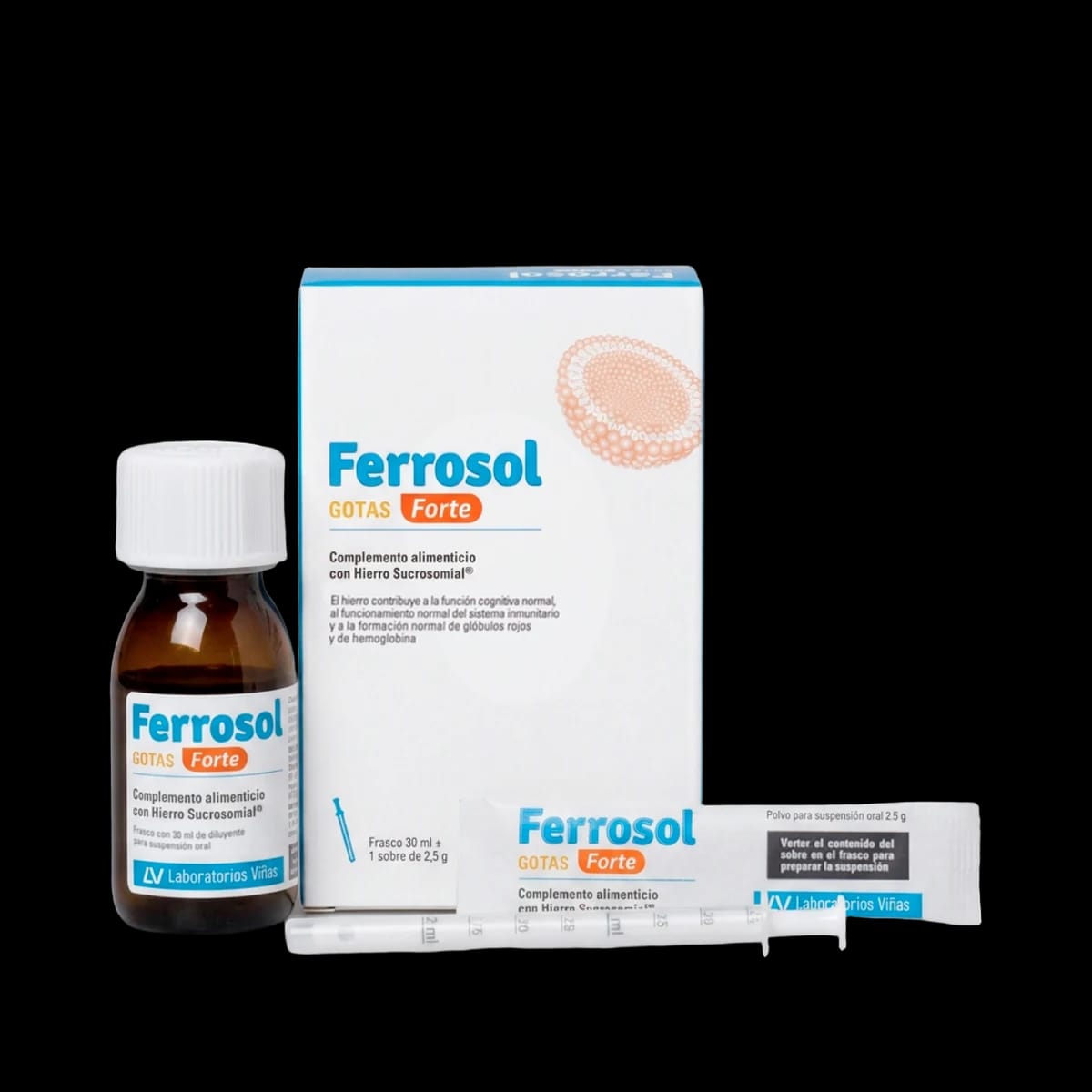 Ferrosol Gotas Forte 30 ml + 1 Sobre 2.5 g de Ferrosol — imagen 1 de 3