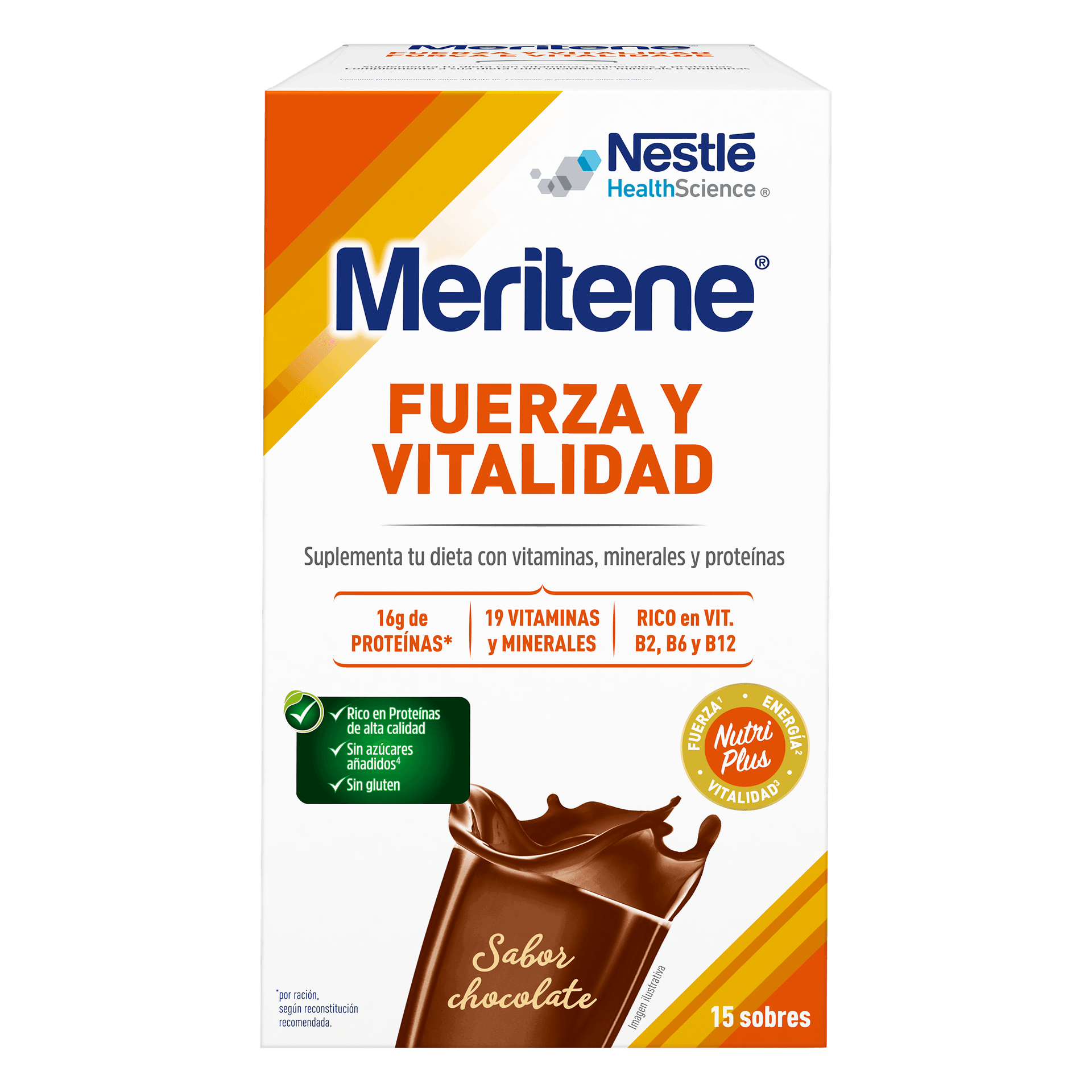 Meritene Fuerza y Vitalidad Chocolate 15 Sobres de Meritene