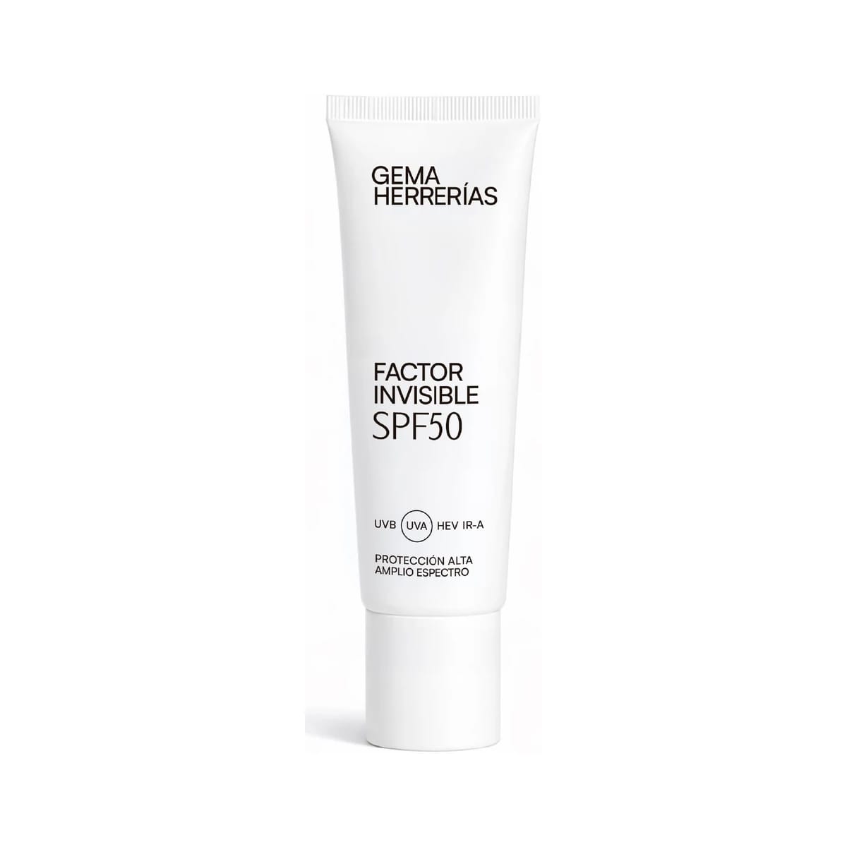 Gema Herrerías Factor Invisible SPF50 Amplio Espectro (UVB, UVA, HEV, IR-A) de Gema Herrerías —