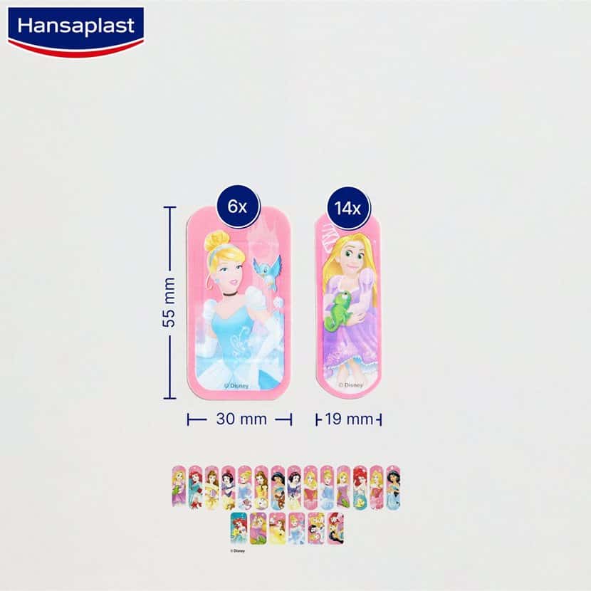 Hansaplast Disney Princess Apósitos Infantiles 20 Unidades de Hansaplast