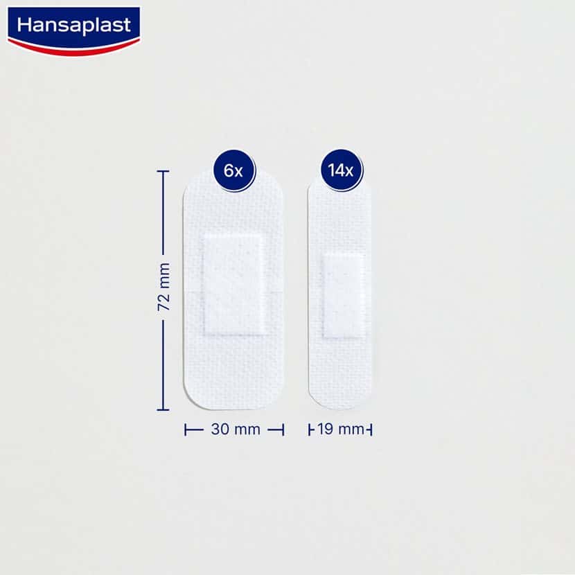 Hansaplast Sensitive 20 Apósitos (Surtido 2 Tamaños) de Hansaplast