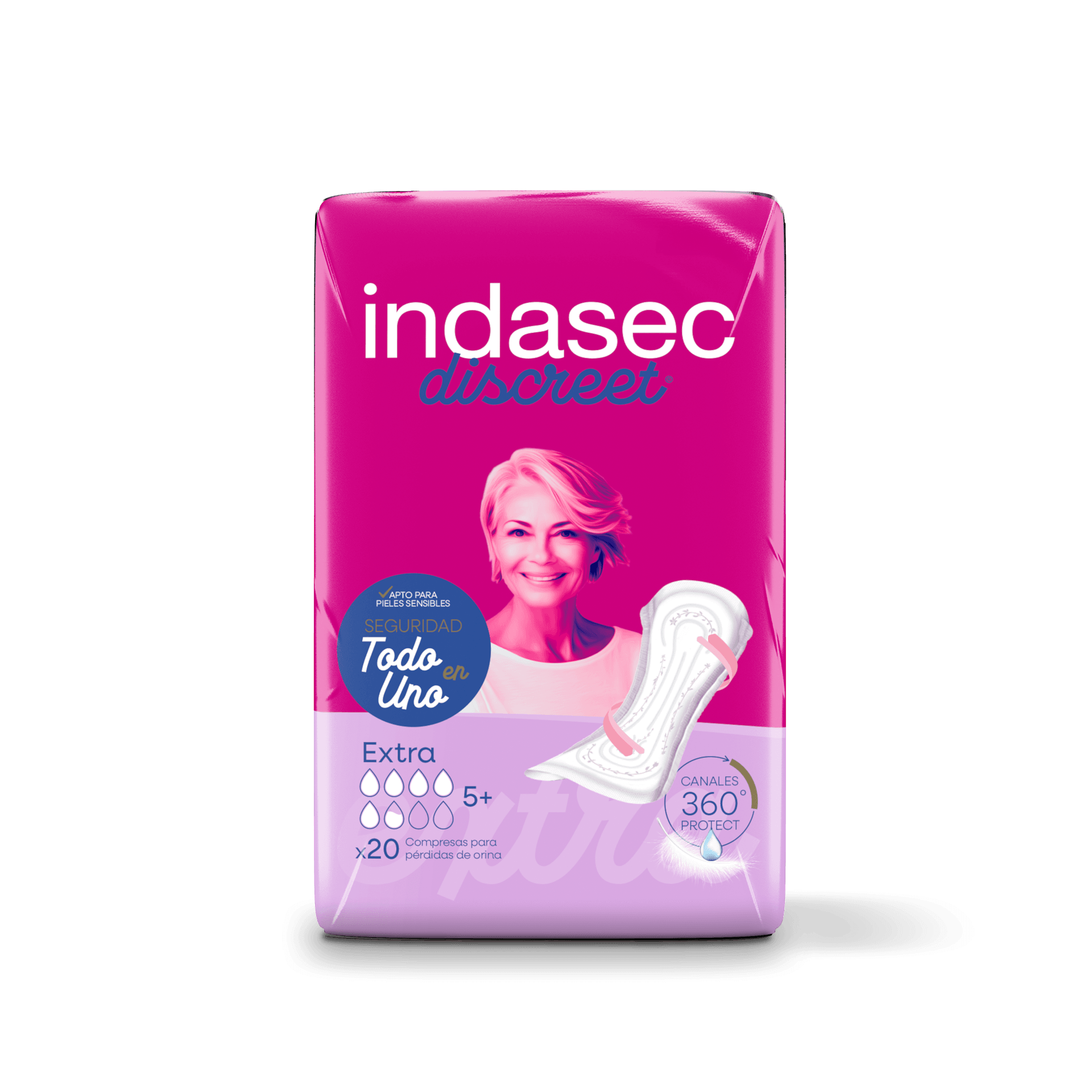 Indasec Discreet Extra 20 unidades de Indasec — imagen 1 de 2
