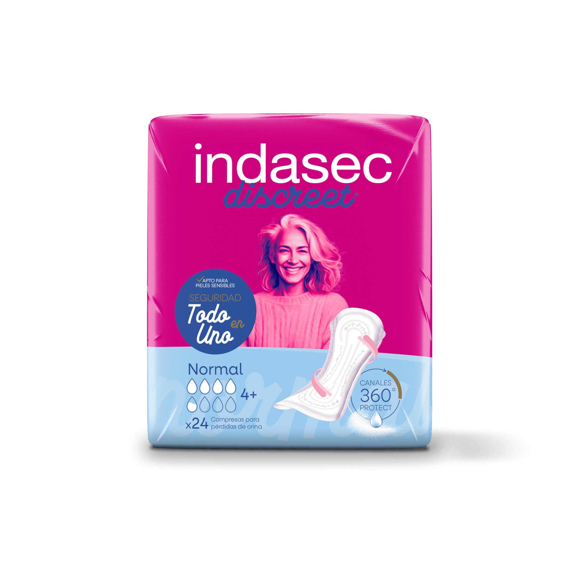 Indasec Discreet Normal 24 unidades de Indasec — imagen 1 de 2