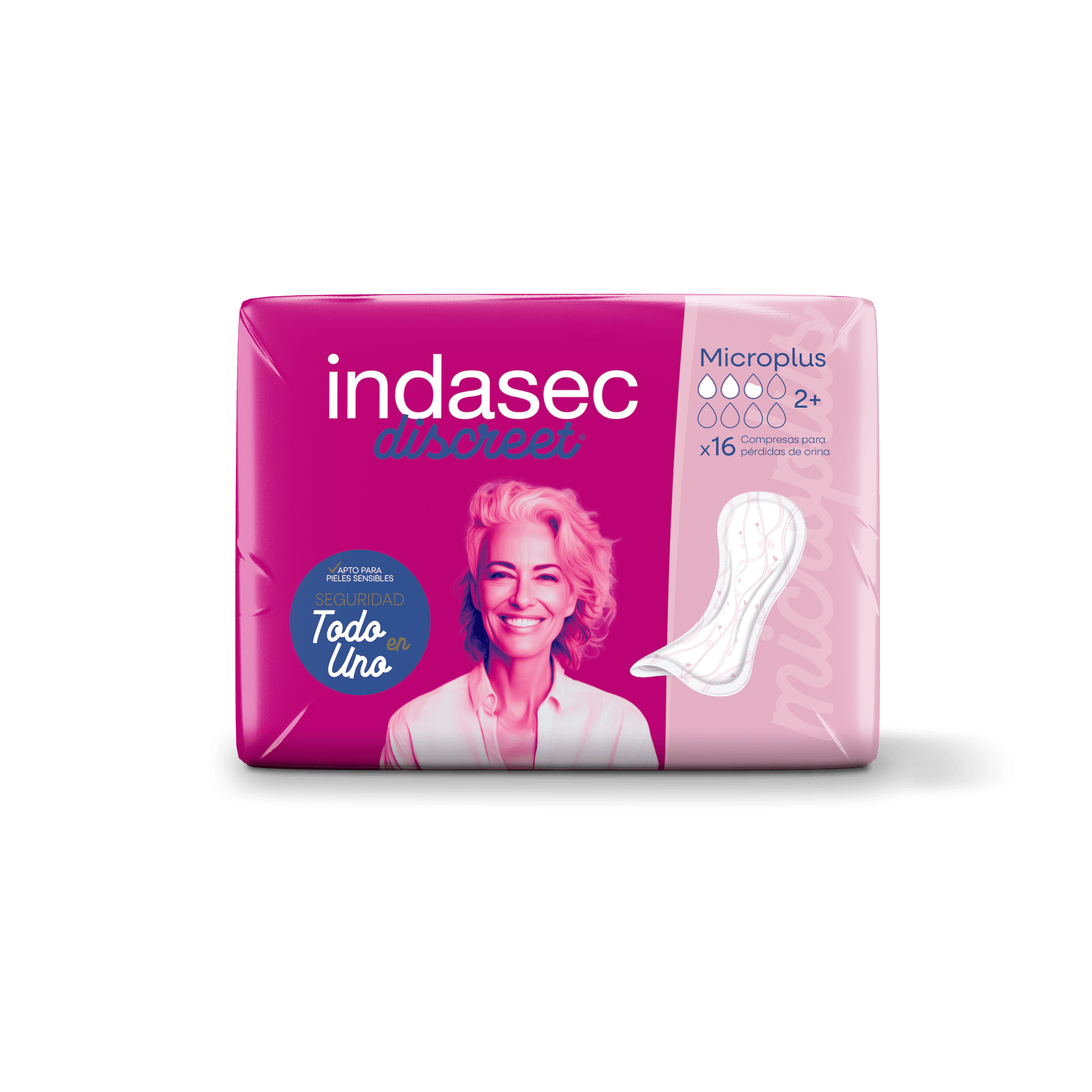 Indasec Discreet Microplus 16 unidades de Indasec — imagen 1 de 2