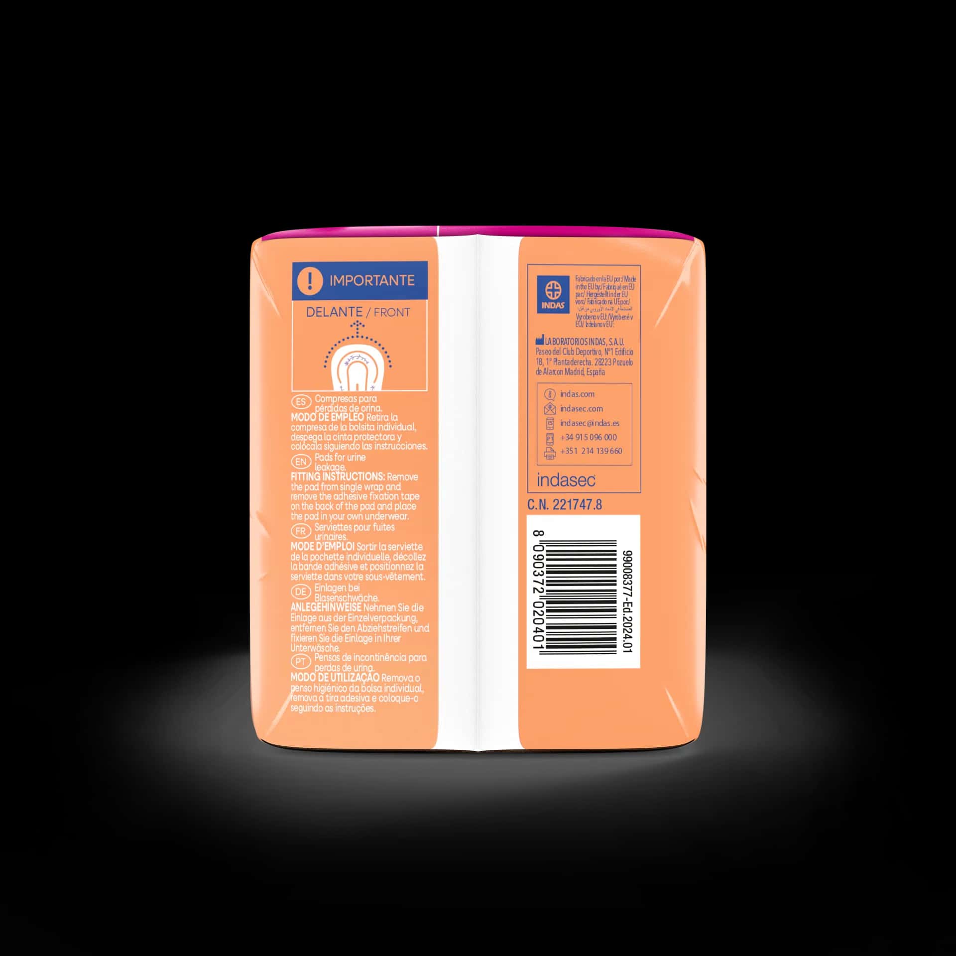 Indasec Discreet Maxi 15 unidades de Indasec
