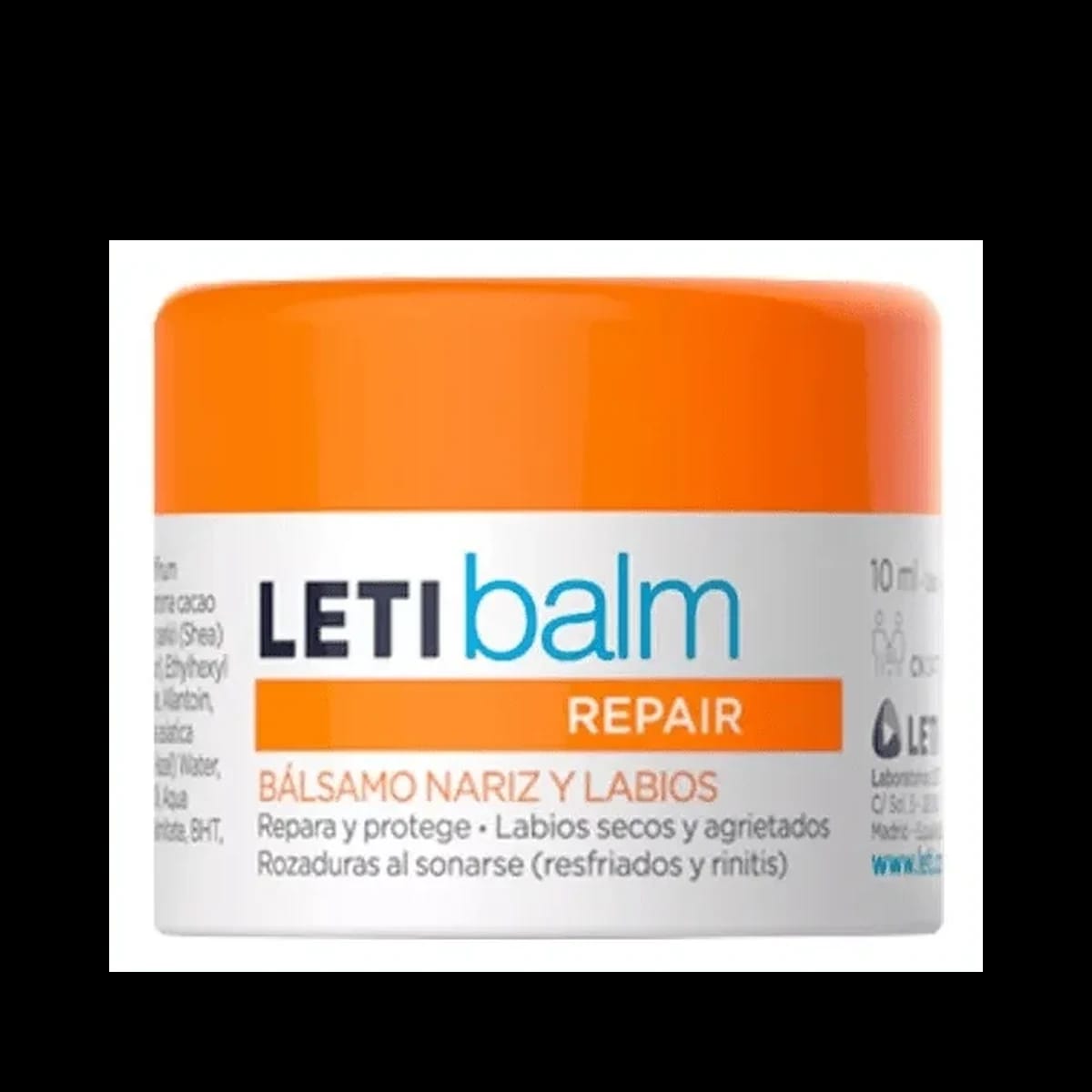 Letibalm Bálsamo Reparador Nariz y Labios Pediátrico 10 ml de Letibalm — imagen 1 de 2