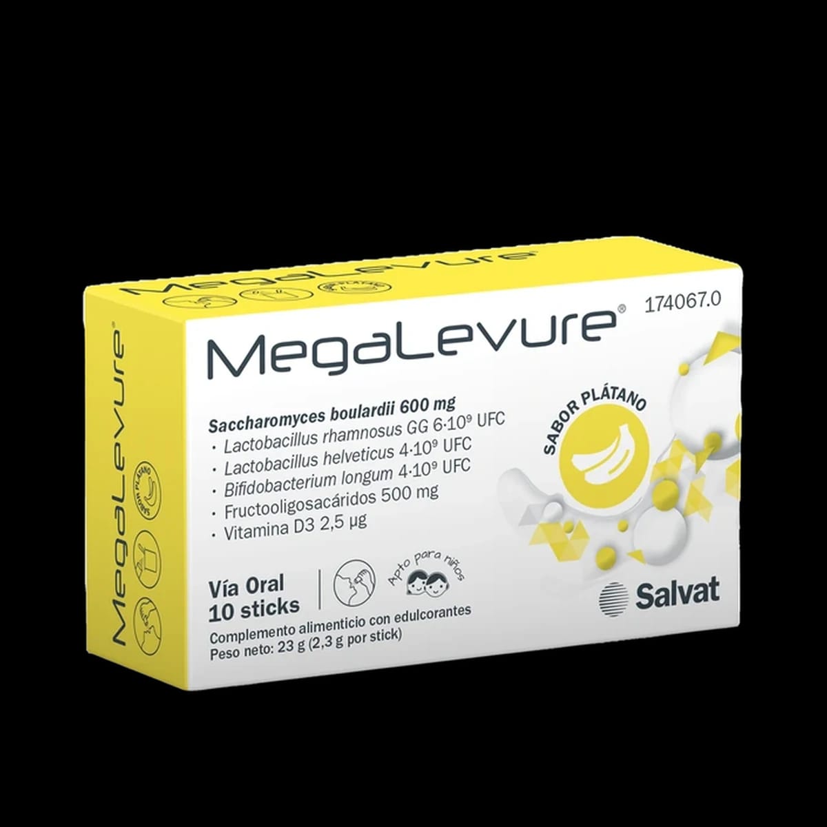 Megalevure 10 Sticks Sabor Plátano de Megalevure