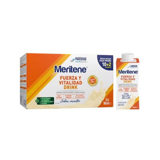Meritene Drink Vainilla 10+2×180 ml de Meritene