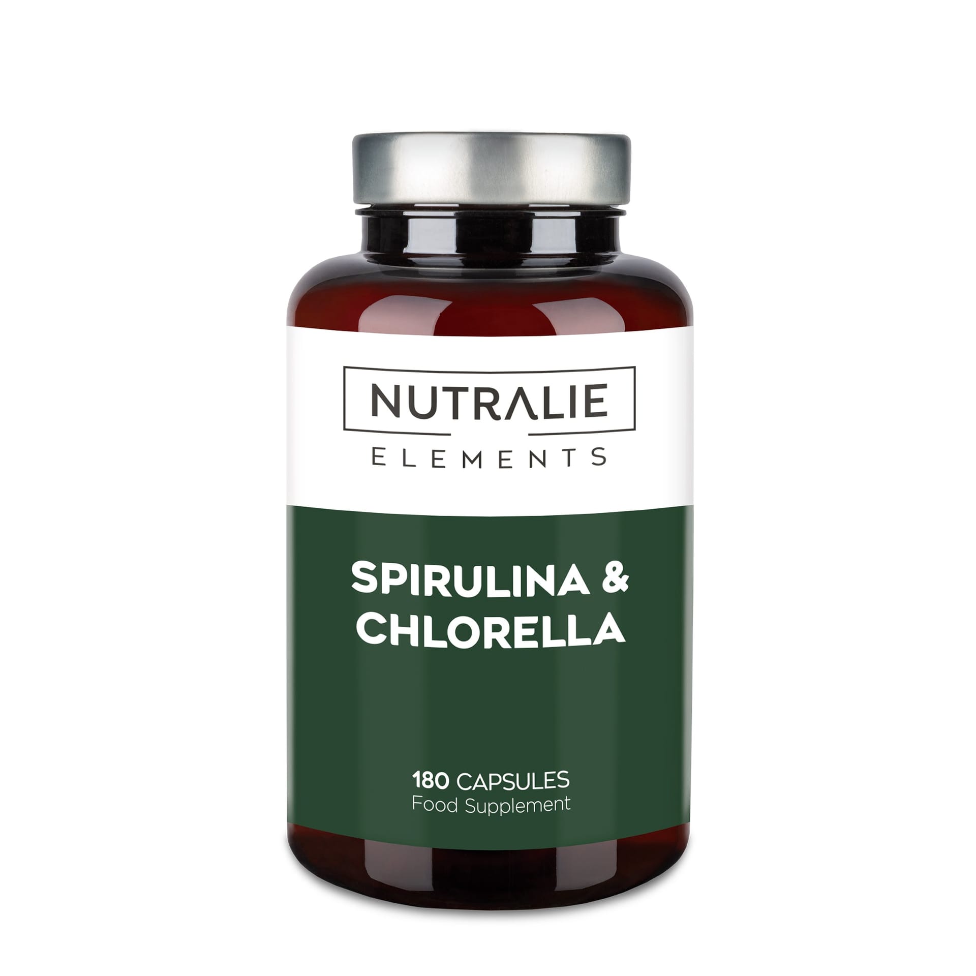 Espirulina & Chlorella Elements 180 cápsulas de Nutralie — imagen 1 de 2
