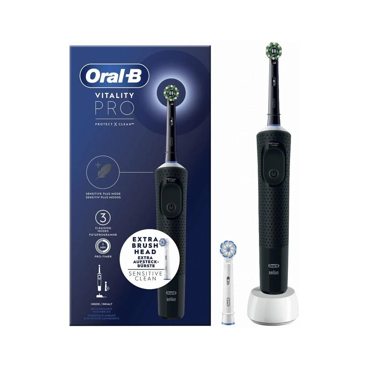 Oral-B Vitality Pro Cepillo Eléctrico Negro de Oral-B