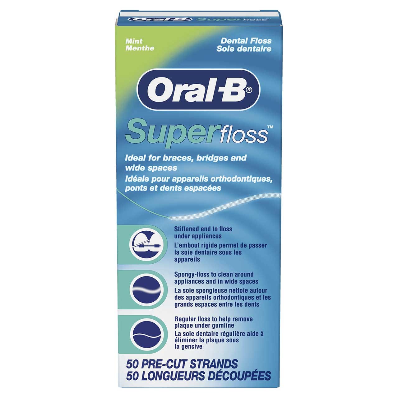Superfloss Seda Dental Menta 50 u de Oral-B
