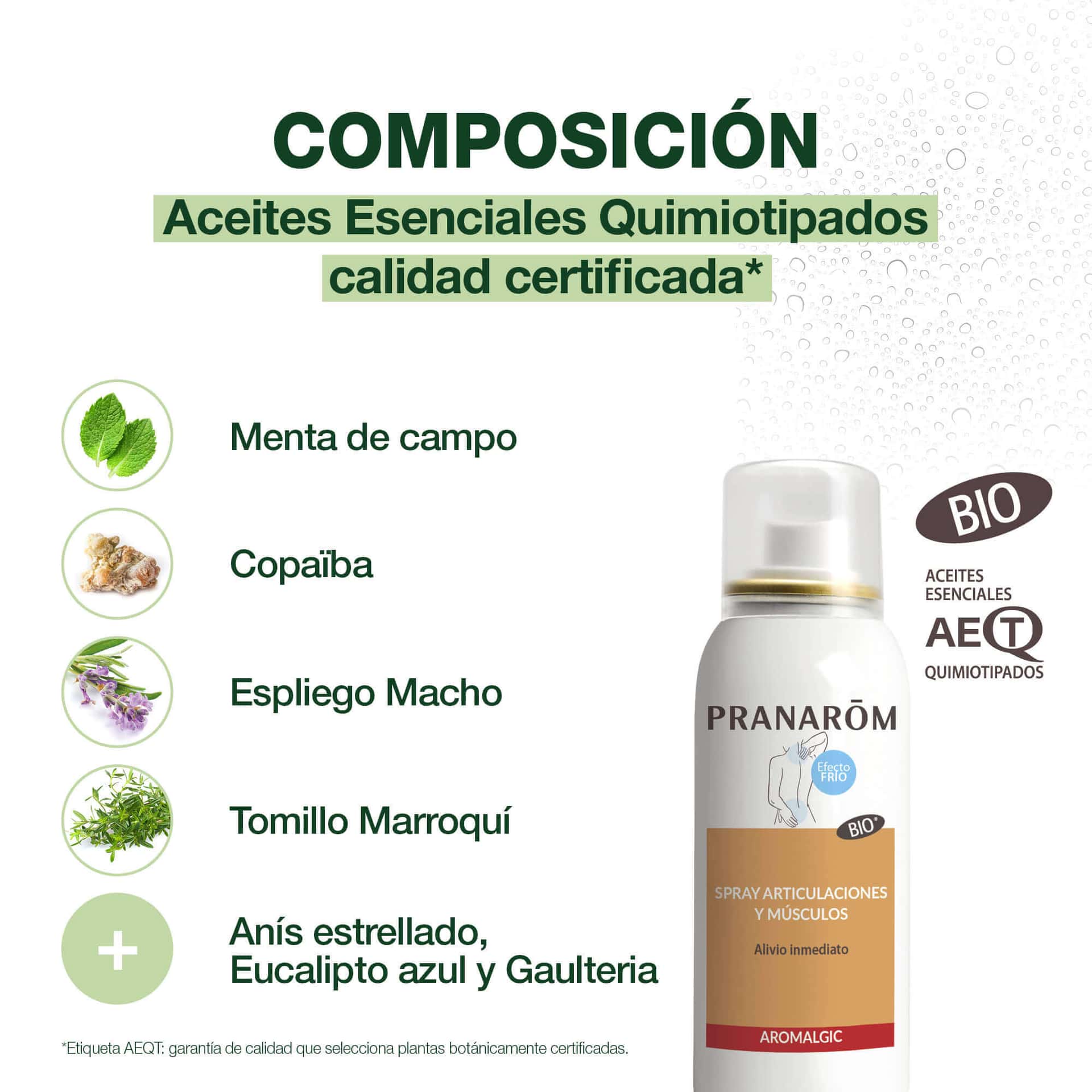 Pranarôm Aromalgic Spray Articulaciones y Músculos Bio 75 ml de Pranarôm