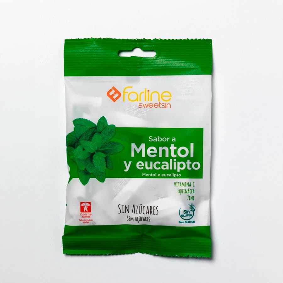 Farline Sweetsin Caramelos Mentol Eucalipto Bolsa 40 G