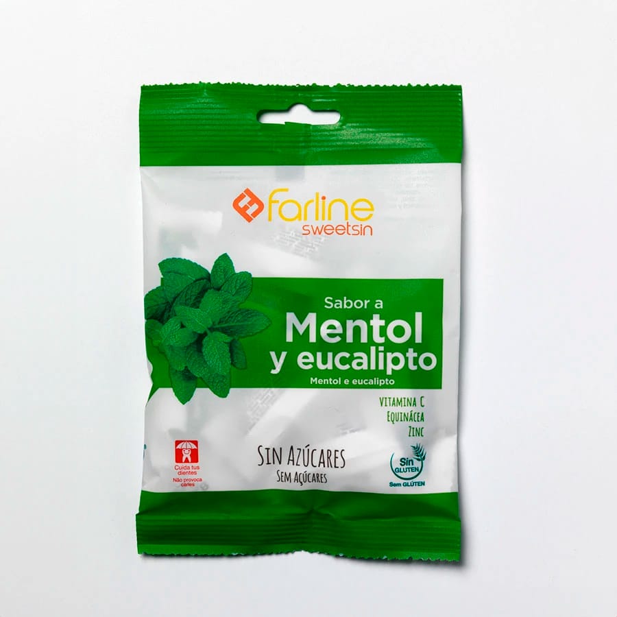 Farline Sweetsin Caramelos Mentol Eucalipto Bolsa 40 G de Farline — imagen 1 de 2