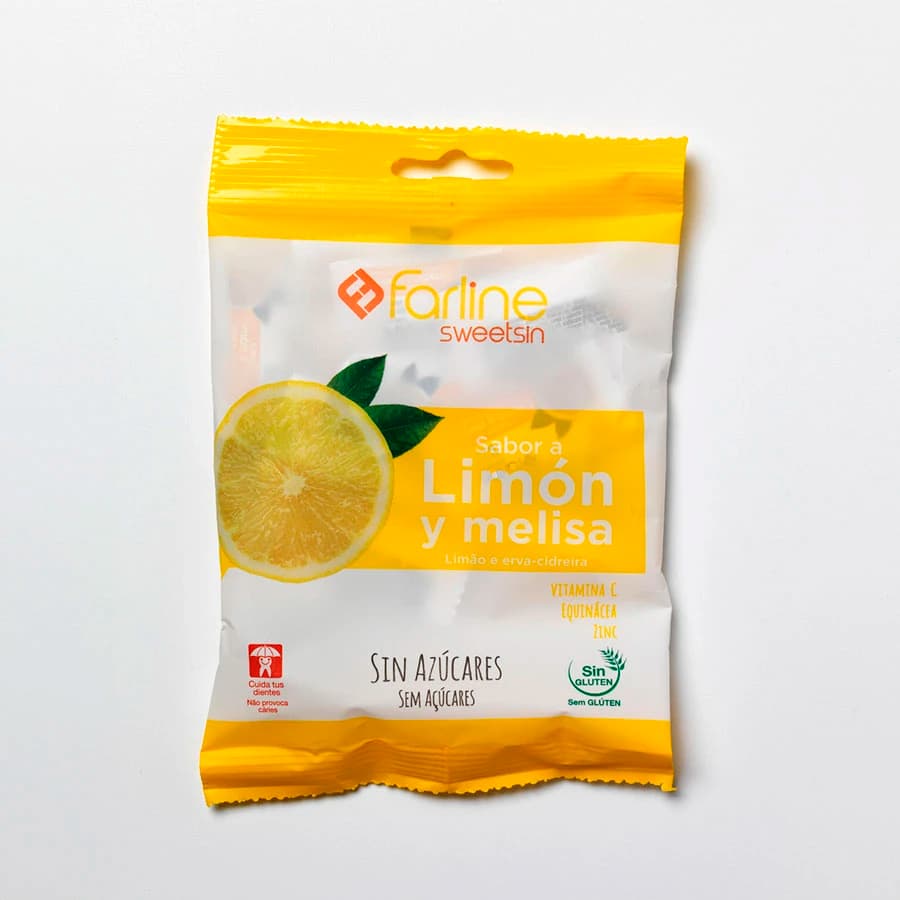 Farline Sweetsin Caramelos Limon Melisa Bolsa 40 G