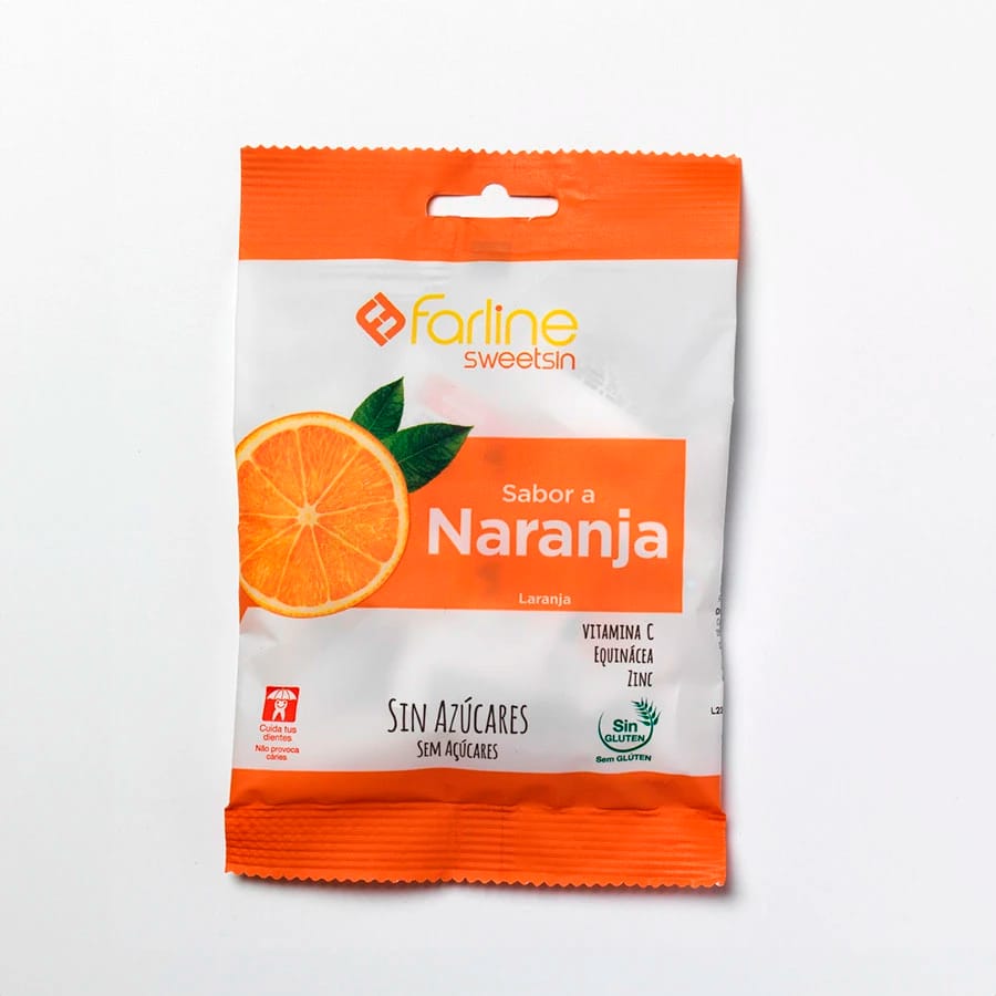 Farline Sweetsin Caramelos Naranja 1 Bolsa 40 G de Farline — imagen 1 de 3