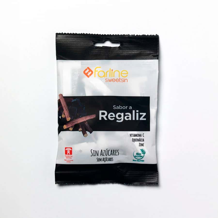 Farline Sweetsin Caramelos Regaliz Bolsa 40 G de Farline