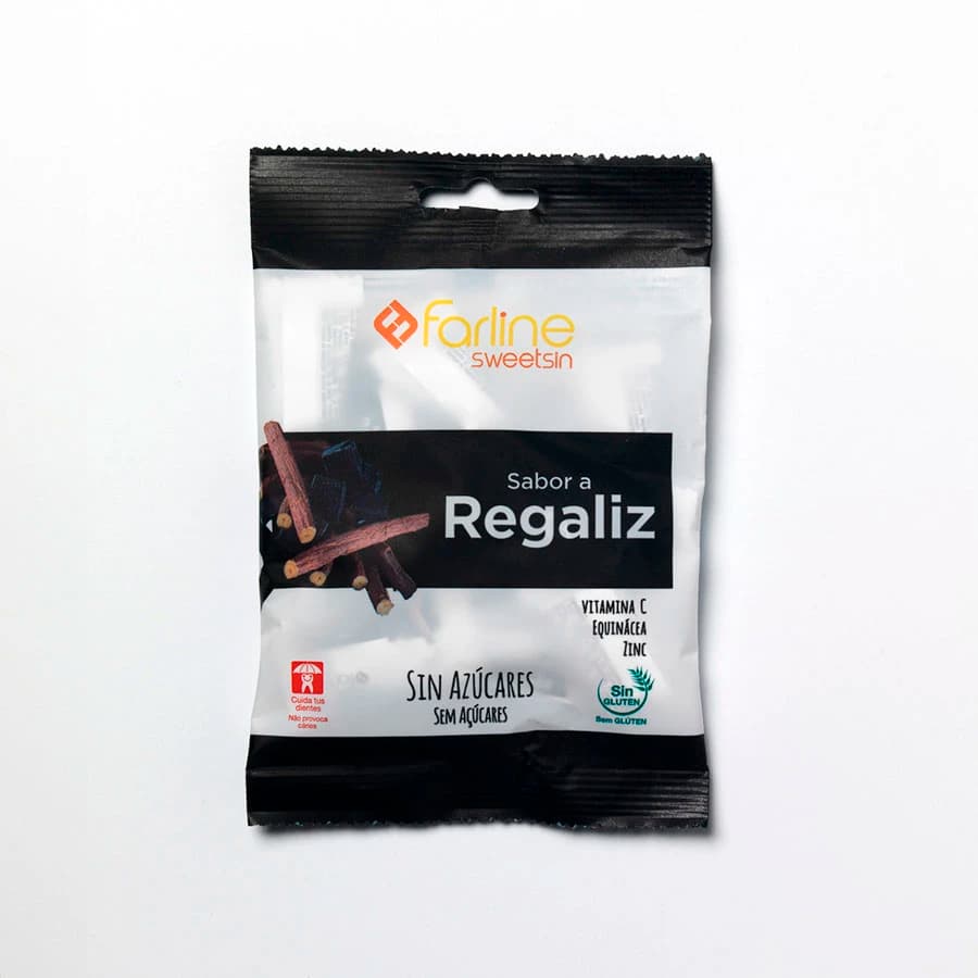 Farline Sweetsin Caramelos Regaliz Bolsa 40 G
