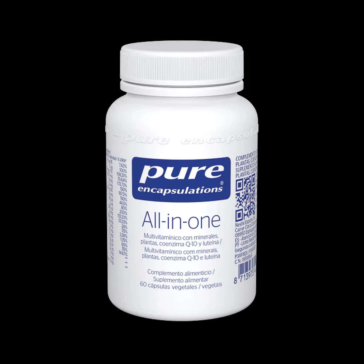 Pure Encapsulations All-in-One Multivitamínico 60 Cápsulas de Pure Encapsulations