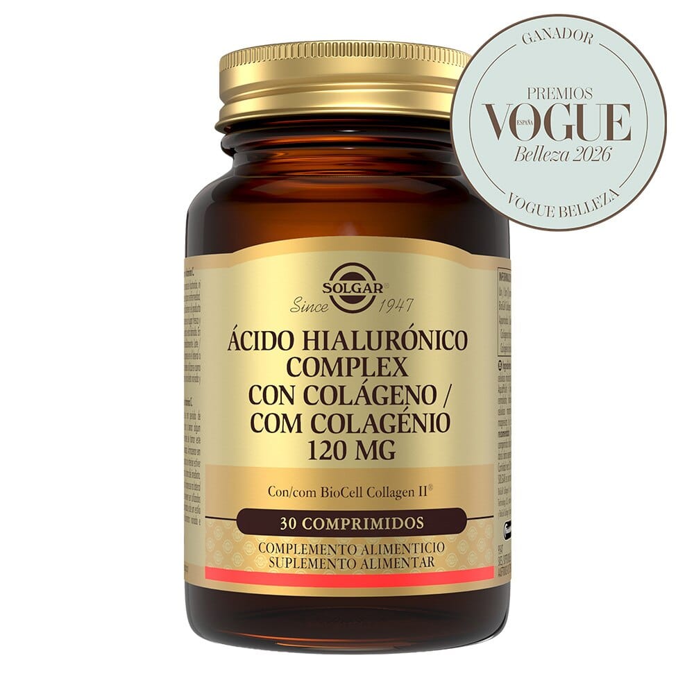 Ácido hialurónico complex con colágeno 120 mg - 30 comprimidos de Solgar — imagen 1 de 2
