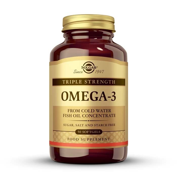 Omega-3 Triple Concentración - 50 cápsulas blandas de Solgar — imagen 1 de 2