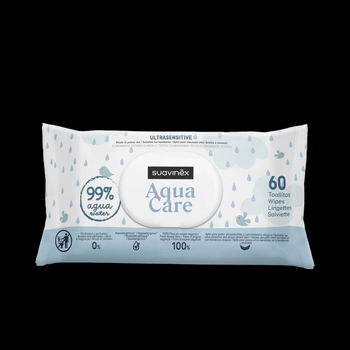 Suavinex Baby Toallitas Aqua Care 60 Unidades de Suavinex