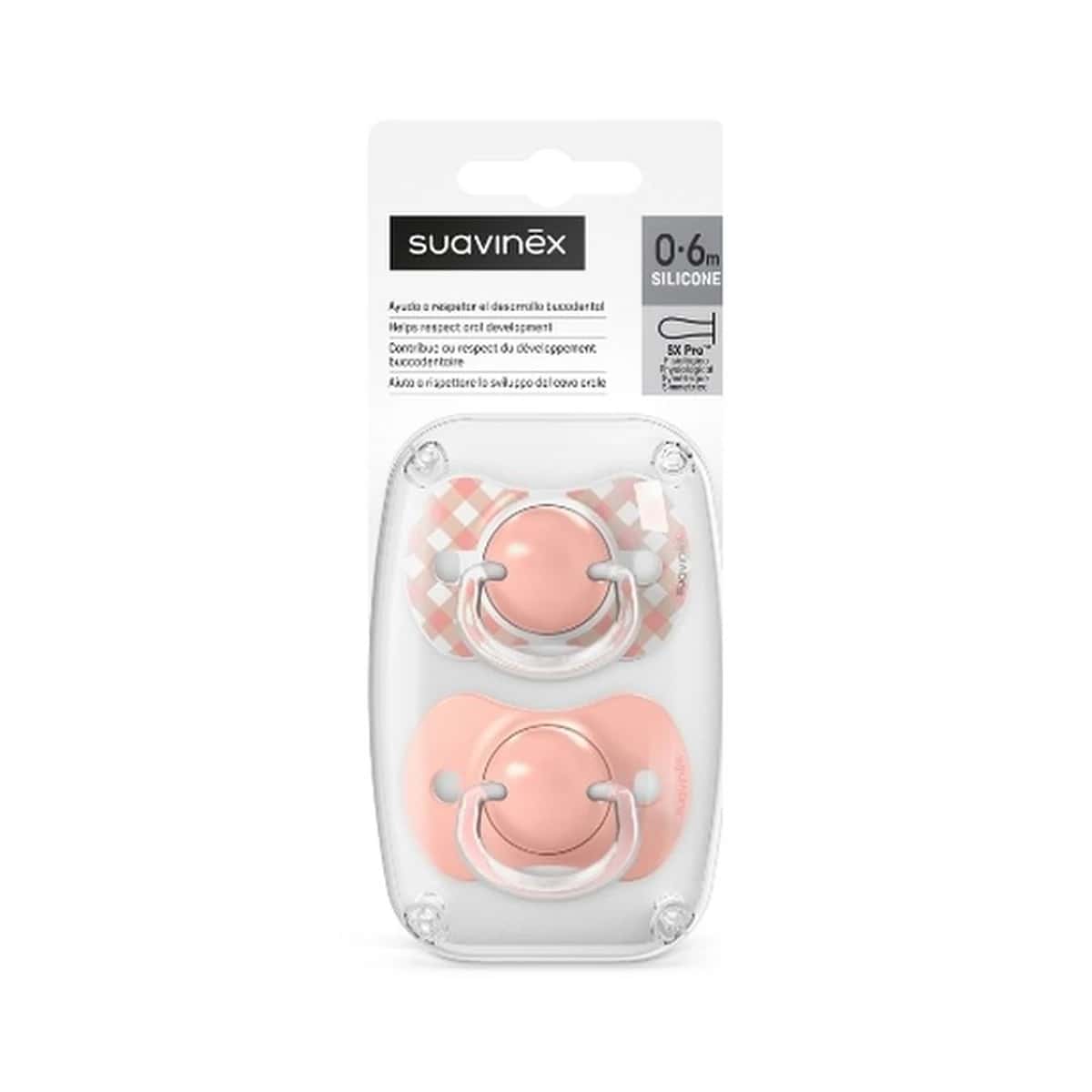 Suavinex Chupete SX Pro Fisiológico Silicona 0-6 meses 2 Unidades Prints de Suavinex