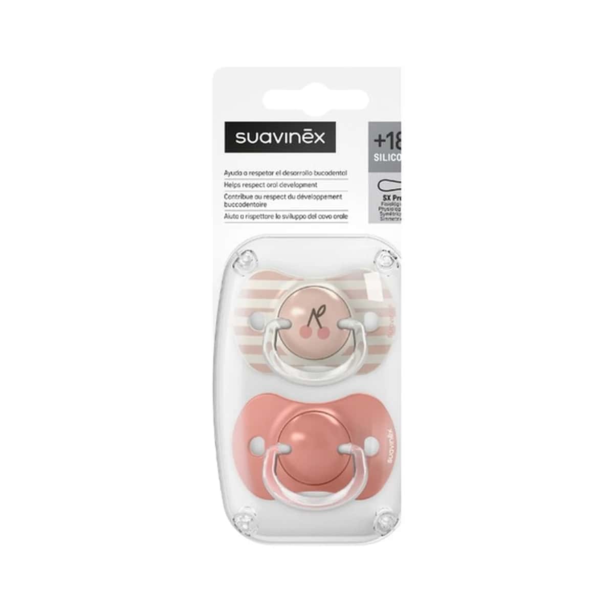 Suavinex Chupete SX Pro Fisiológico Silicona +18 meses 2 Unidades Prints de Suavinex