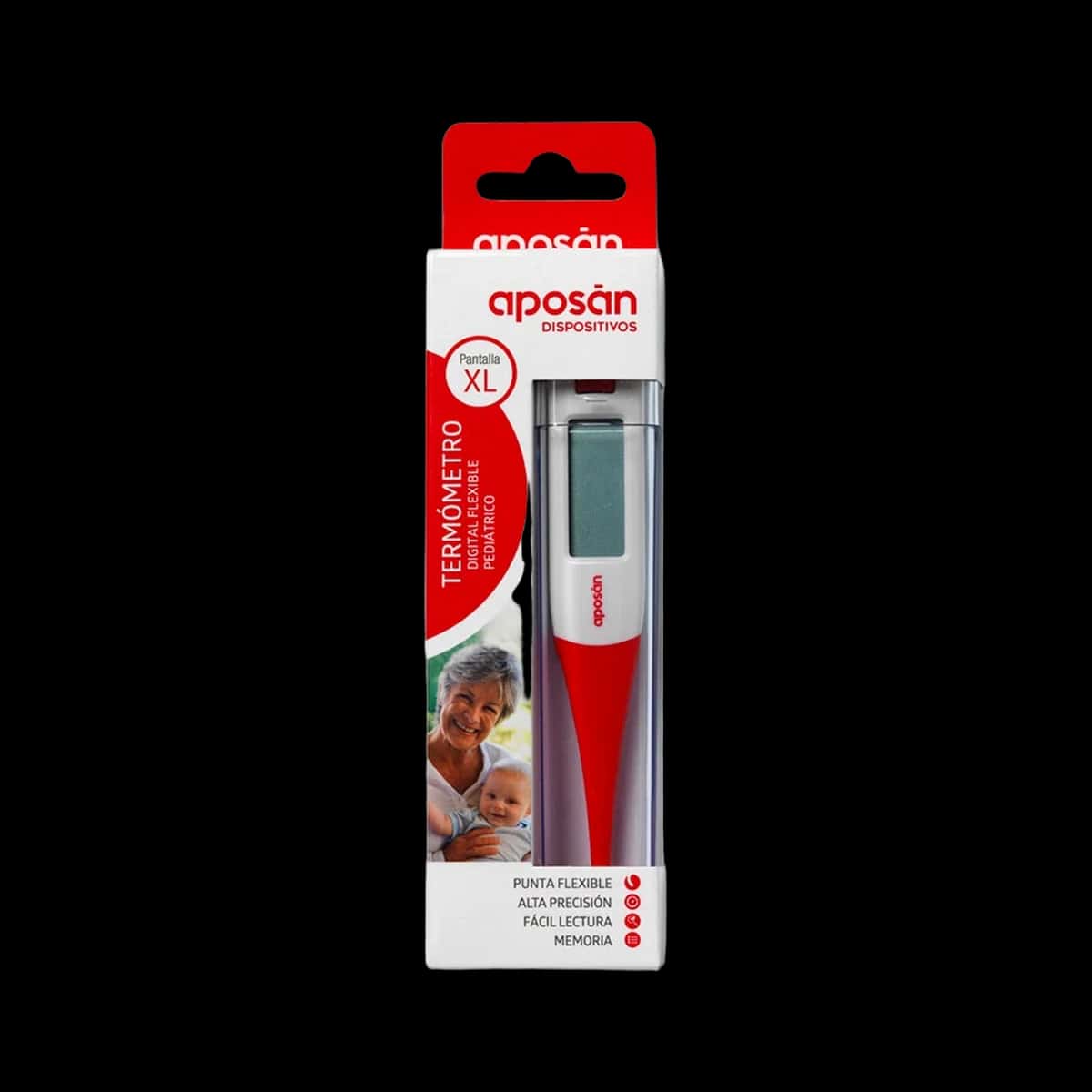 Aposan Termómetro Clínico Digital Flexible Pediátrico XL de Aposan