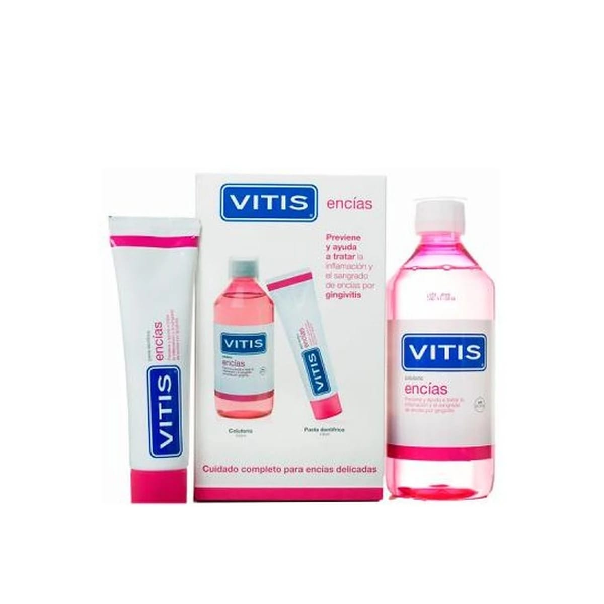 Vitis Encías Pack Pasta Dentífrica + Colutorio de Vitis — imagen 1 de 3