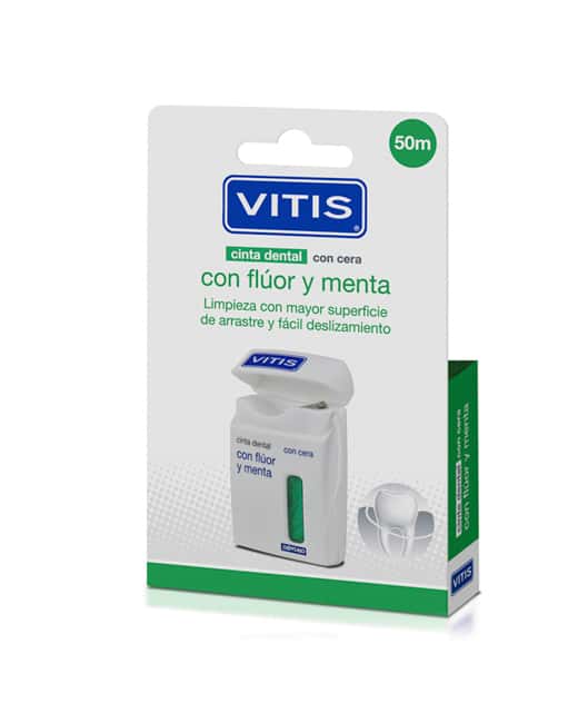 Cinta dental con flúor y menta 50 m de Vitis